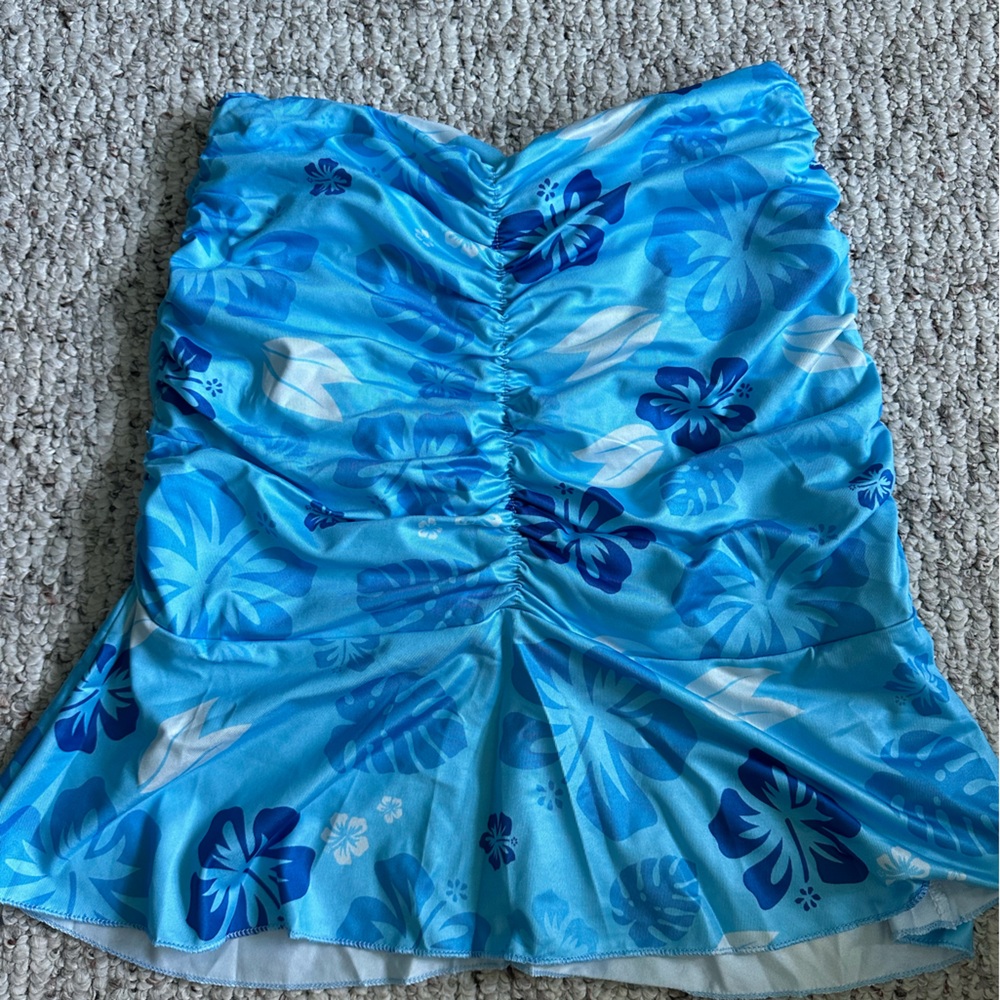Blue Hawaiian Skirt